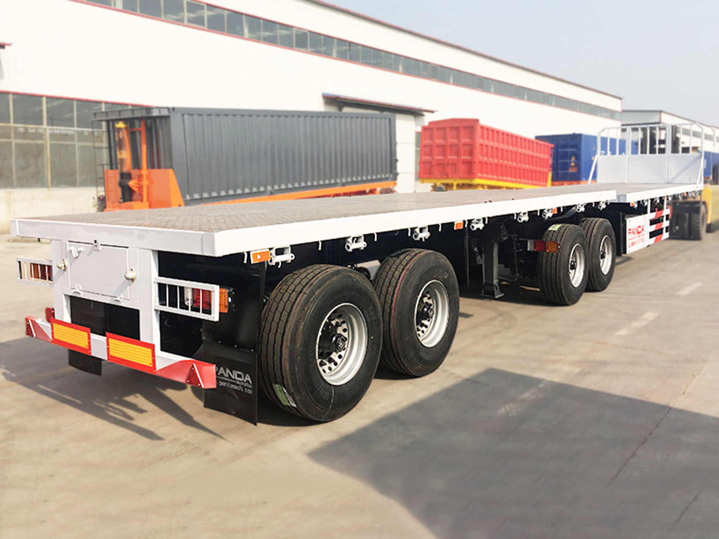 LUCKIN 2 Axles Interlink Superlink Flatbed Trailers For Sale In