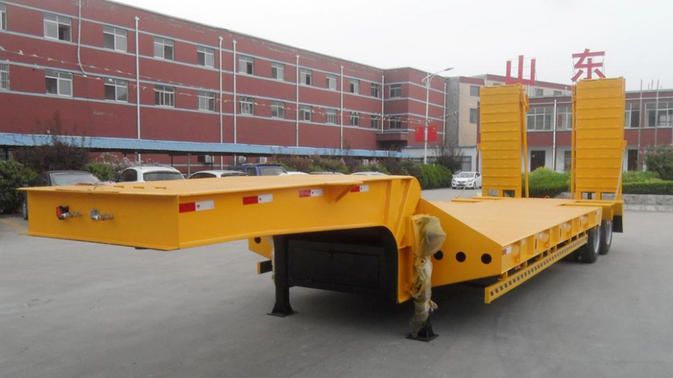 2 Axle 40t Low-Bed Trailer with Automatic Ramp插图