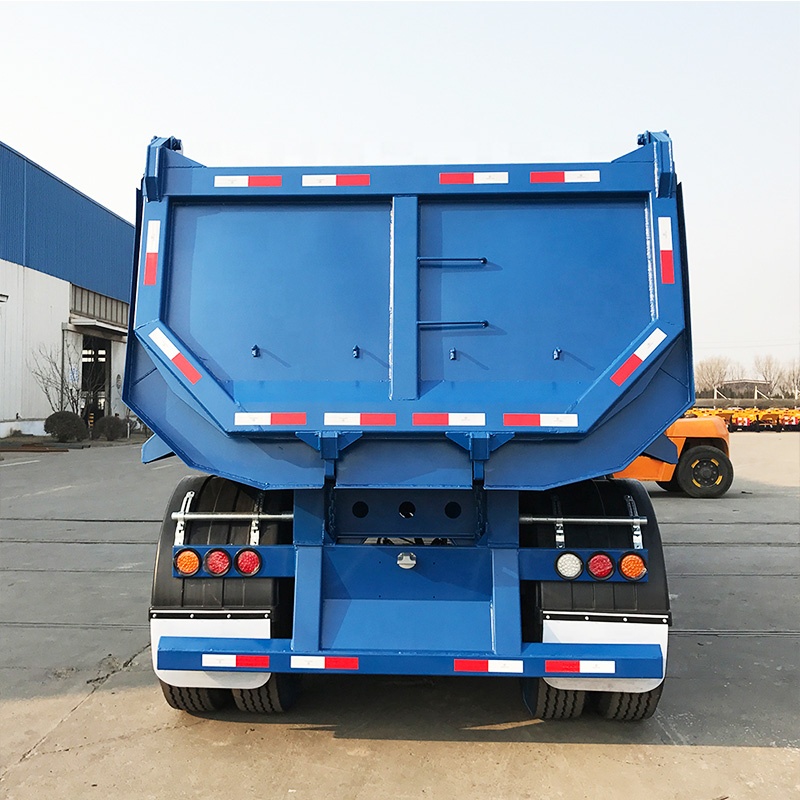 2 Axles 30CBM Rear Tipper Dump Semi Trailer for sale|Luckin Vehicle