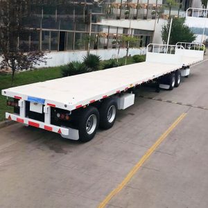 2 Axles Interlink Flatbed Semi Trailer (5)