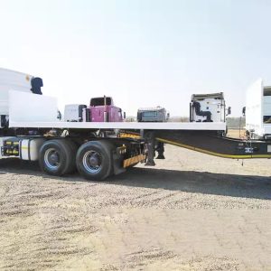 2 Axles Interlink Flatbed Semi Trailer (8)