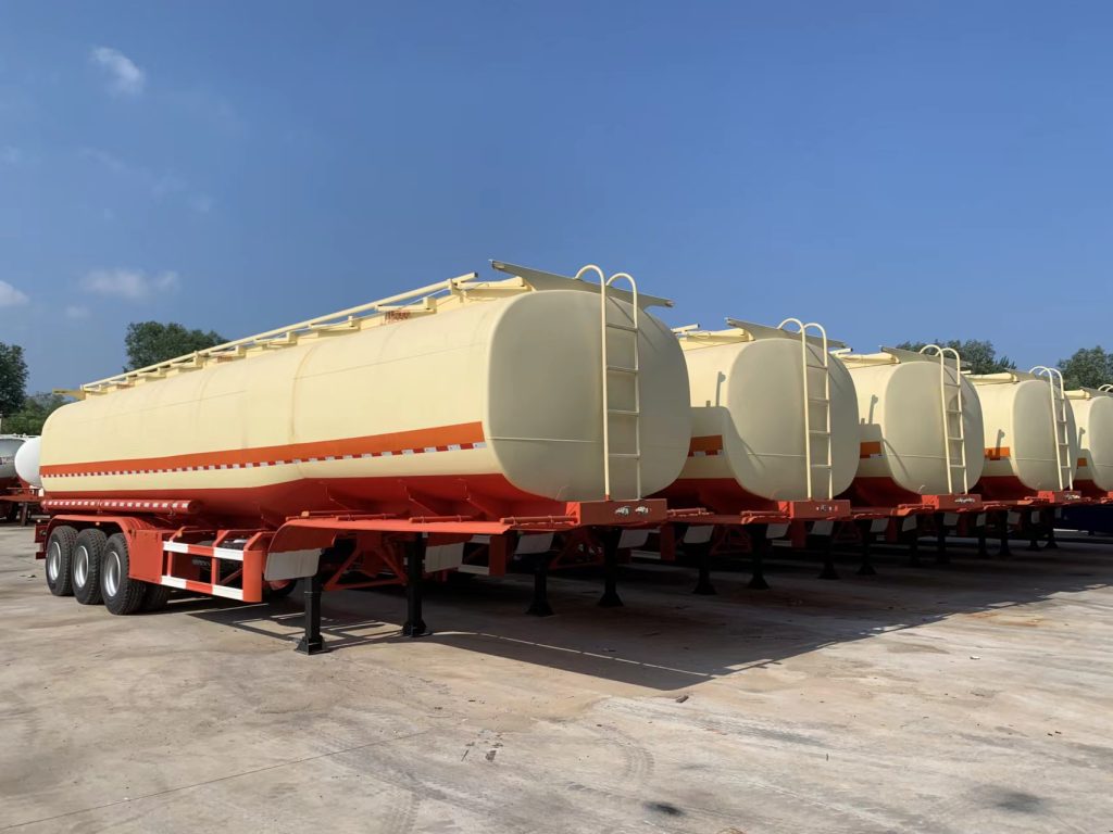 3 Axles 40000L 3 Compartments Fuel Tanker Trailer for Sale插图