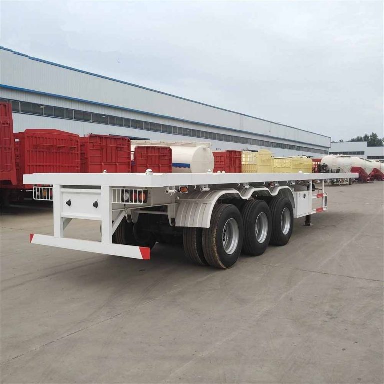 3 Axles 40FT Flatbed Container Semi Trailer 22