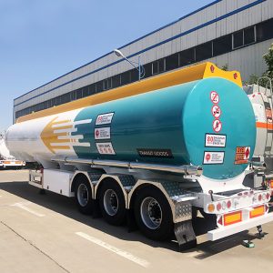 3 Axles Aluminum Fuel tanker Semi Trailer-4