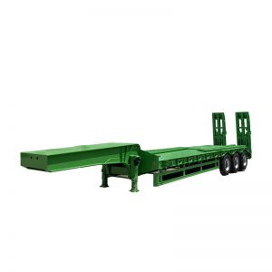 3 Axles Lowbed Trailer 白底