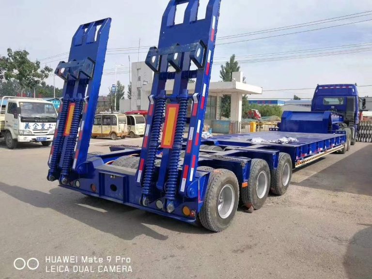 3 Lines 6 Axles 80T Lowboy Semi Trailer-3