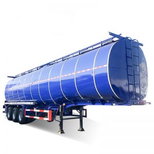 3 axle 45000 liters Palm Crude Oil Tank tanker Semi Trailer with Pump (5)