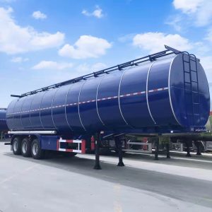 3 axle 45000 liters Palm Crude Oil Tank tanker Semi Trailer with Pump (7)