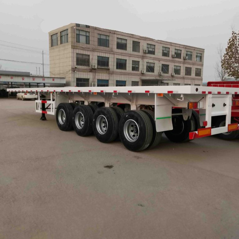 4 Axles Flatbed Semi Trailer With Air Suspension (11)