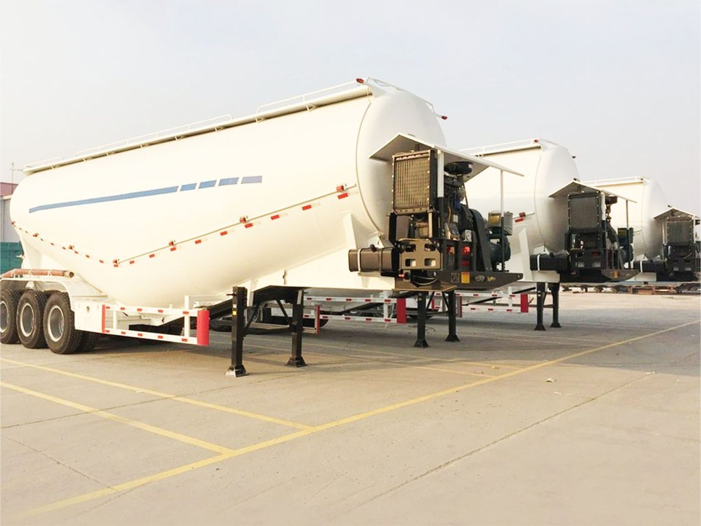 45T 3 Axles Cement Bulk Pneumatic Tanker Trailer插图