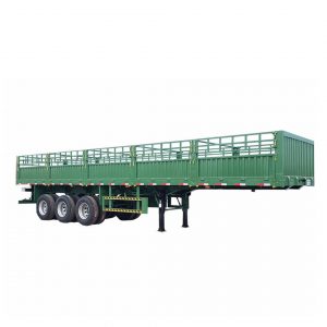 Side Fence Cargo Animal Transport Livestock Semi trailer with Stake-6