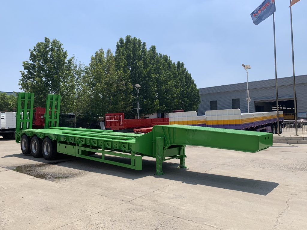 3-Axle 60t LowBed Trailer with Hydraulic Ramp插图