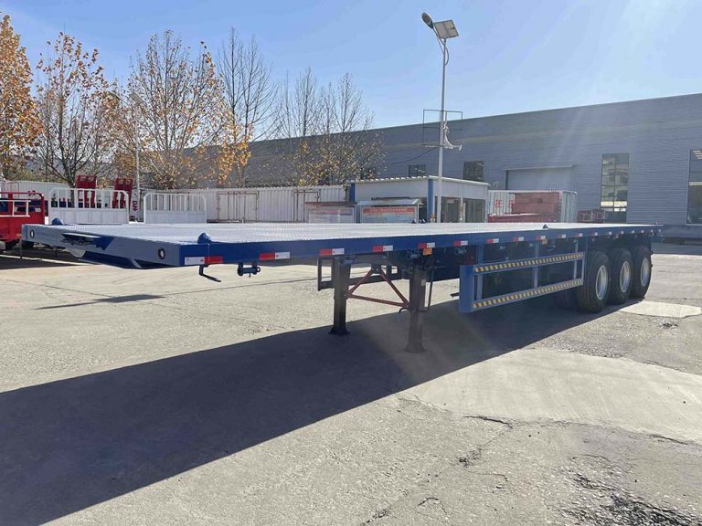 3 Axles 40FT Flatbed Container Semi Trailer-2