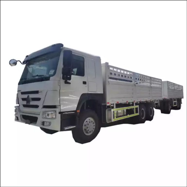 3 Axles Dolly Full Drawbar Drop Flatbed Side Wall Board Fence Turn Table Twist Lock Container CKD SKD Truck Trailer for Sale in Ethiopia