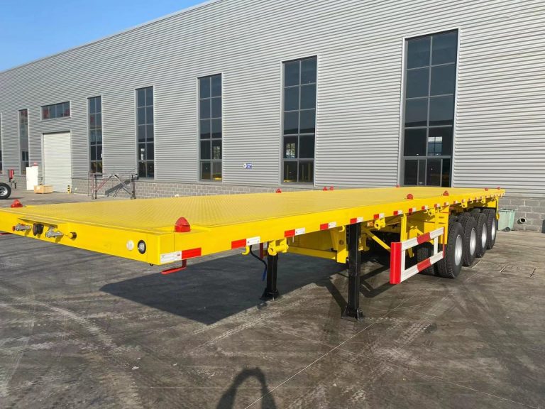 12 Units 3 Axle 40ft Flatbed Semi Trailer to Tanzanian (2)