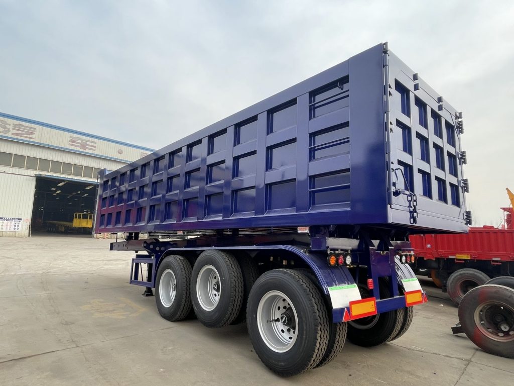 12 Units 3 Axle 30cbm Dump Semi Trailer to Kenya插图2