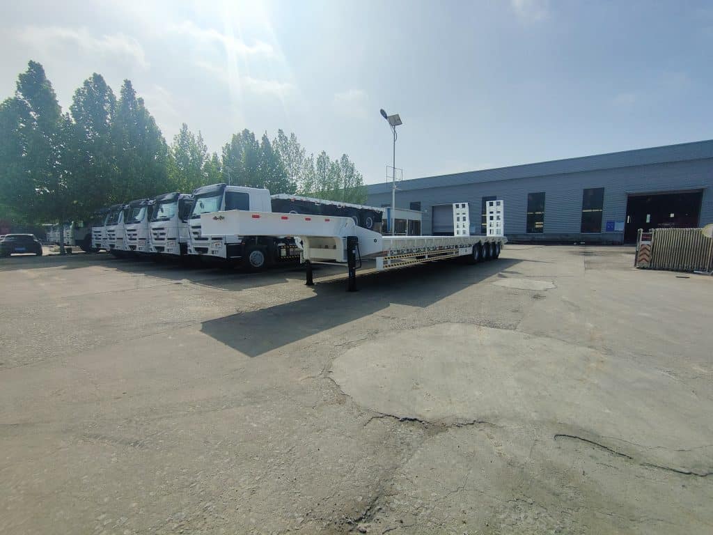 Four Units 4-axle low-bed semi-trailer customized by Pakistani customers插图5