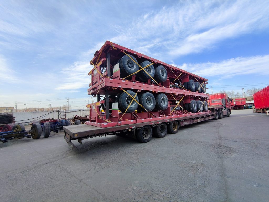 Tri Axle 40 FT Flatbed Semi Trailer will be sent to Tanzania插图6