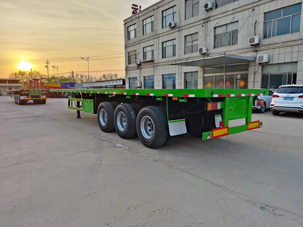 3 Axle Flatbed Semi Trailer for Sale In Ghana插图2