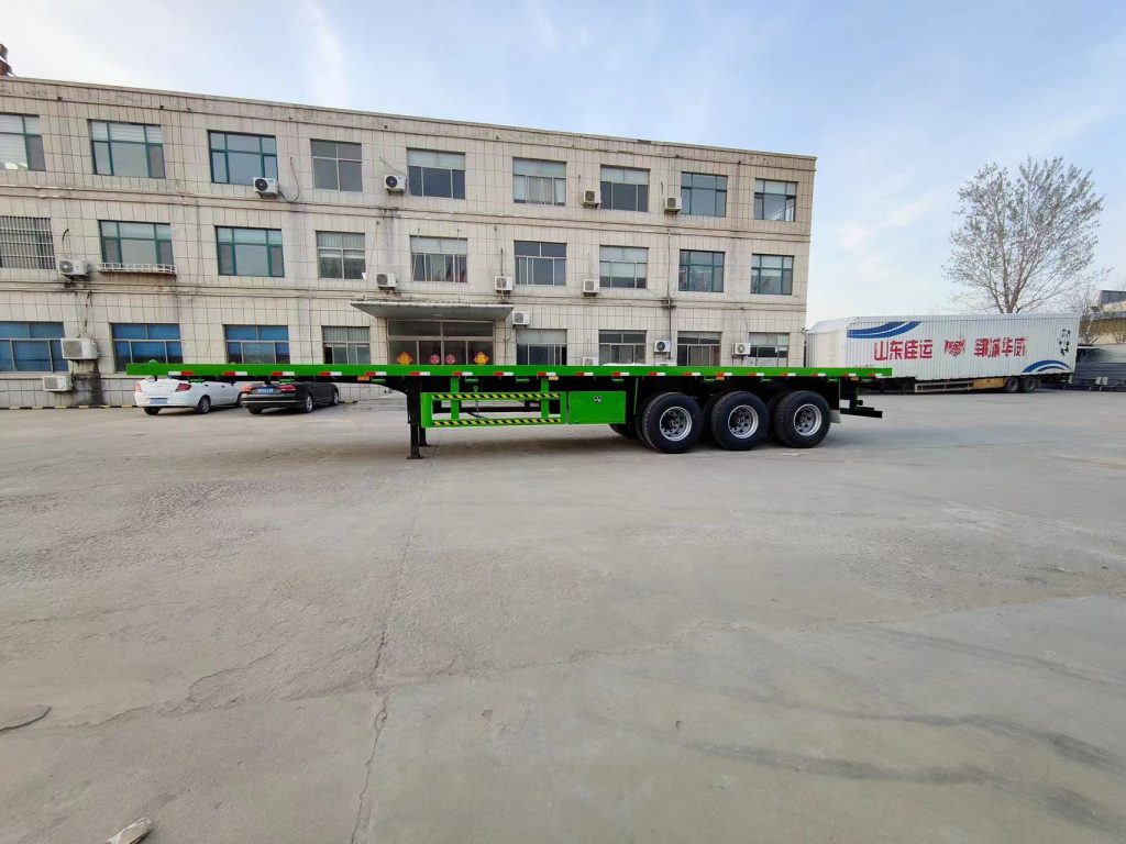 3 Axle Flatbed Semi Trailer for Sale In Ghana插图1