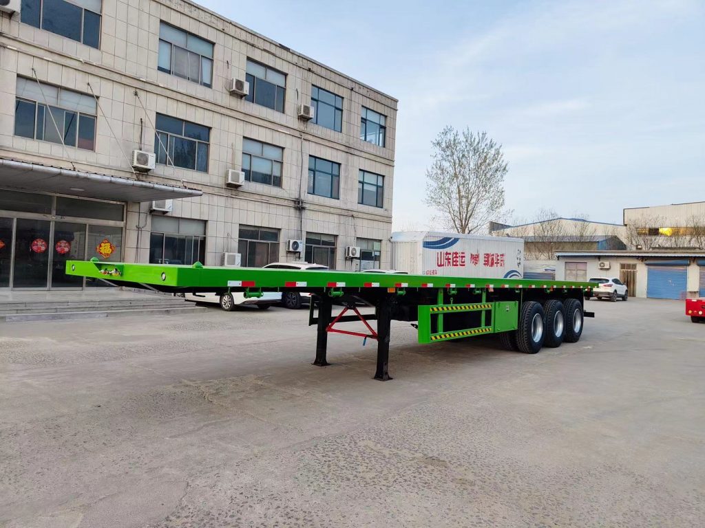 3 Axle Flatbed Semi Trailer for Sale In Ghana插图