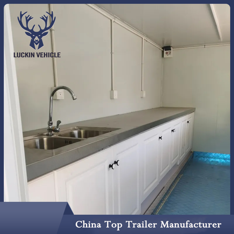 2023 New Mobile Kitchen Beer Barbecue Snack Coffee Fiberglass Mobile Food Truck Trailer插图4