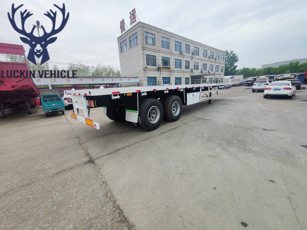 LUCKIN Best Price 3 Axle Flatbed Semi Trailer插图1