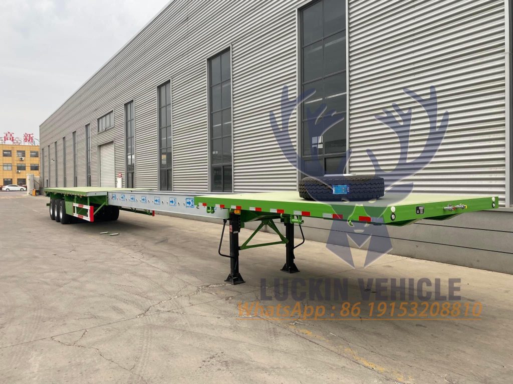 New Design Super Extendable 8–20m Flatbed Trailer From Luckin Vehicle插图10