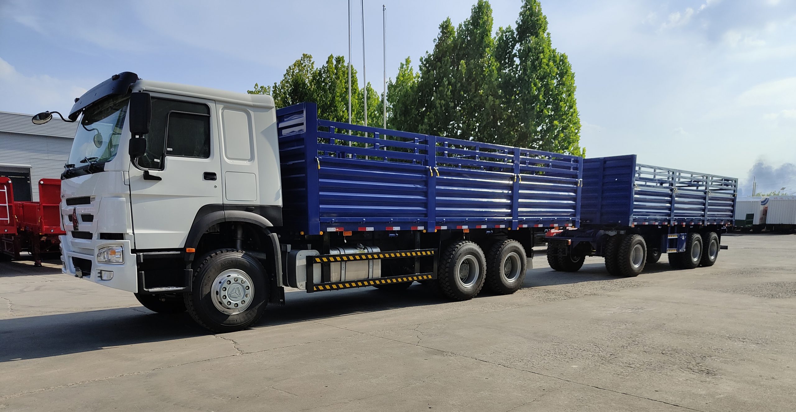 Luckin BPW 2 Axles 3 Axles Drawbar Trailer Hot Sale in Ethiopia插图