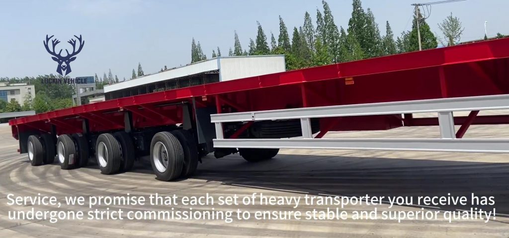 New Design Super Extendable 8–20m Flatbed Trailer From Luckin Vehicle插图9