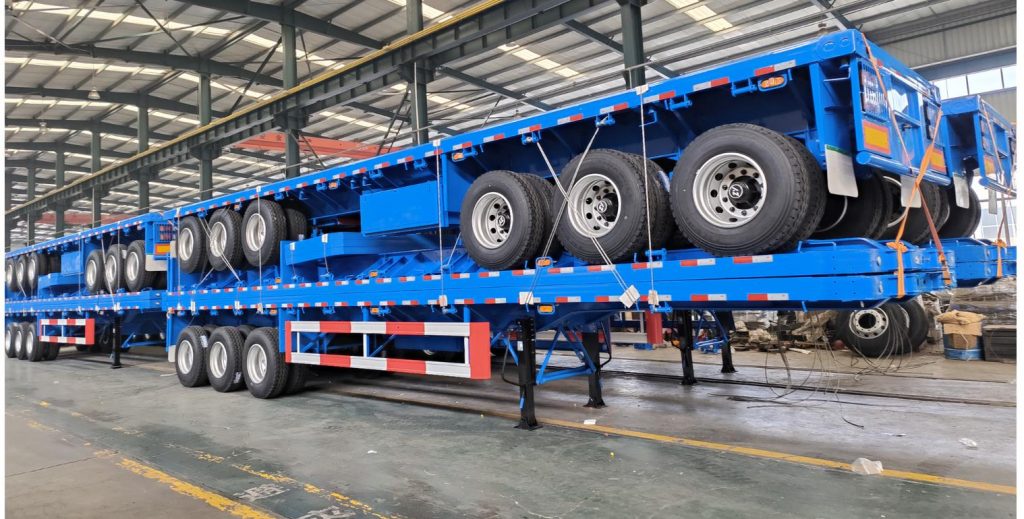 LUCKIN Vehicle 13meters Tri Axle Trailer will be sent to Uganda插图1