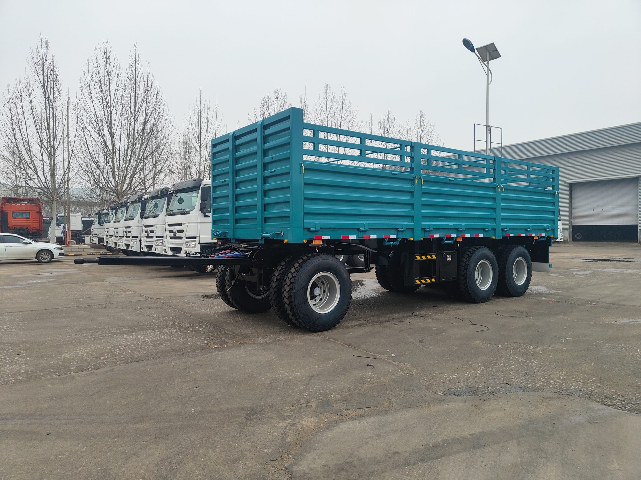 Luckin BPW 2 Axles 3 Axles Drawbar Trailer Hot Sale in Ethiopia插图5