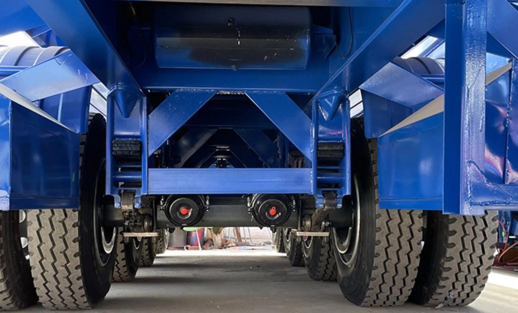 45 Cubic 4 Axles Square Shape Type Dump Trailer for Coal Transportion will export to Ghana插图3