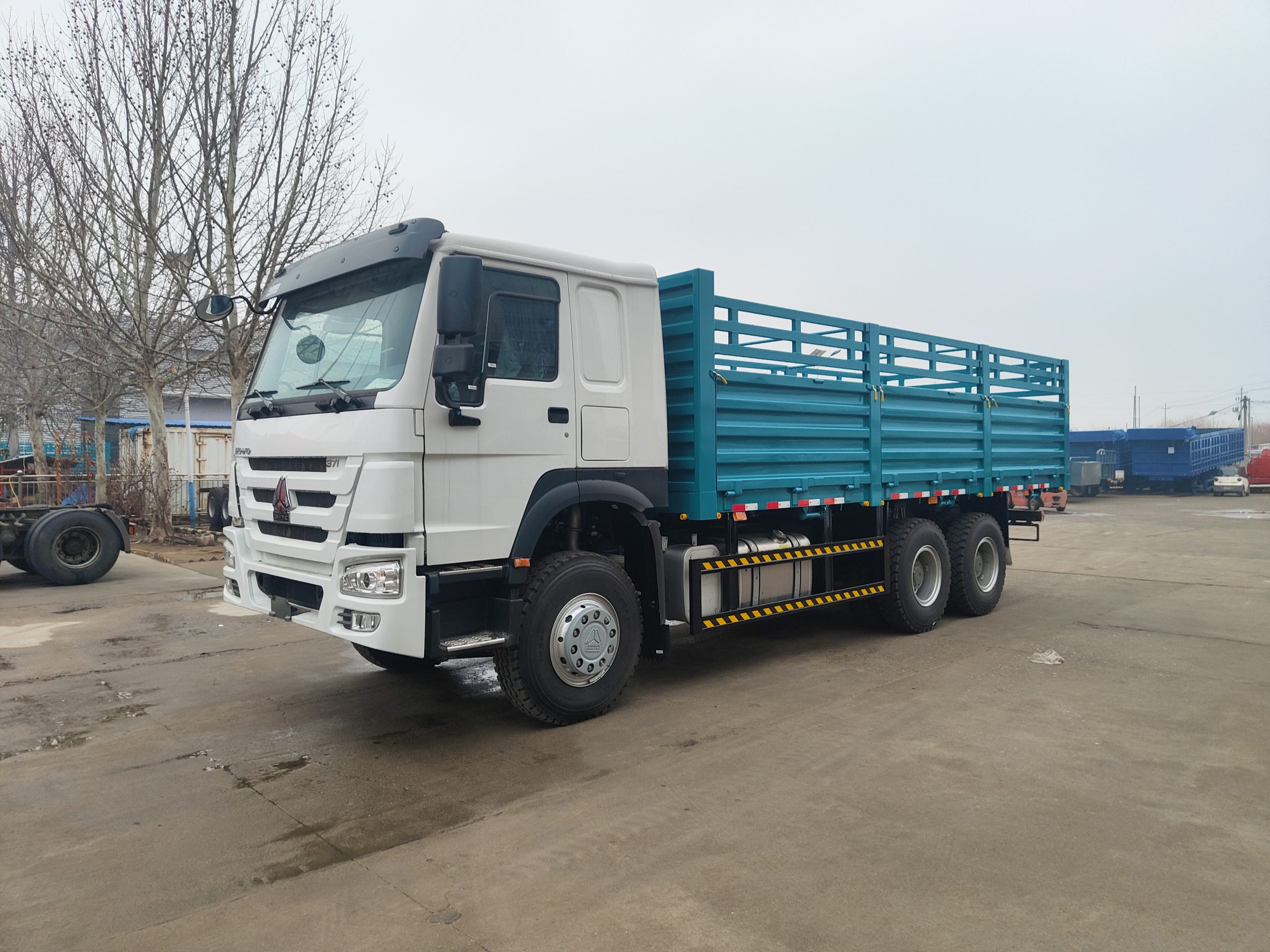 3 Axles Fence Drawbar Trailer for transportating goods to Ethiopia Somalia Tanzania插图5