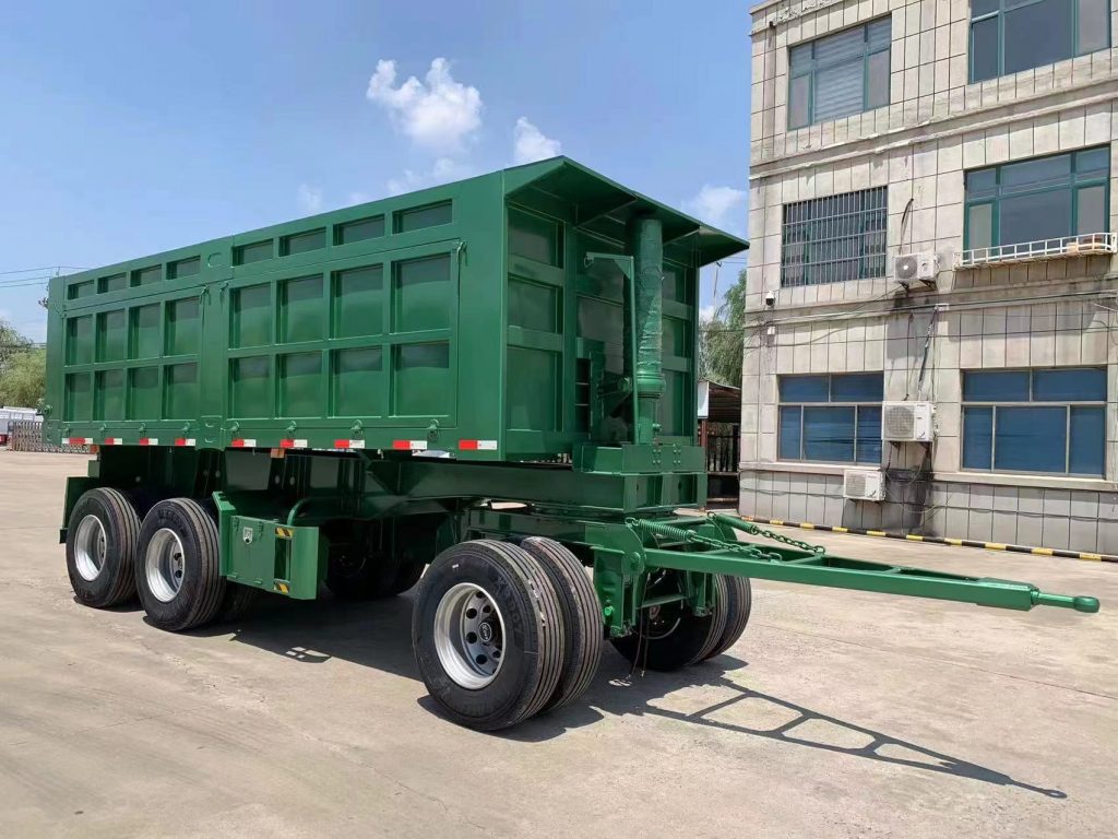 LUCKIN 3 Axle Drawbar Dump Trailer插图3