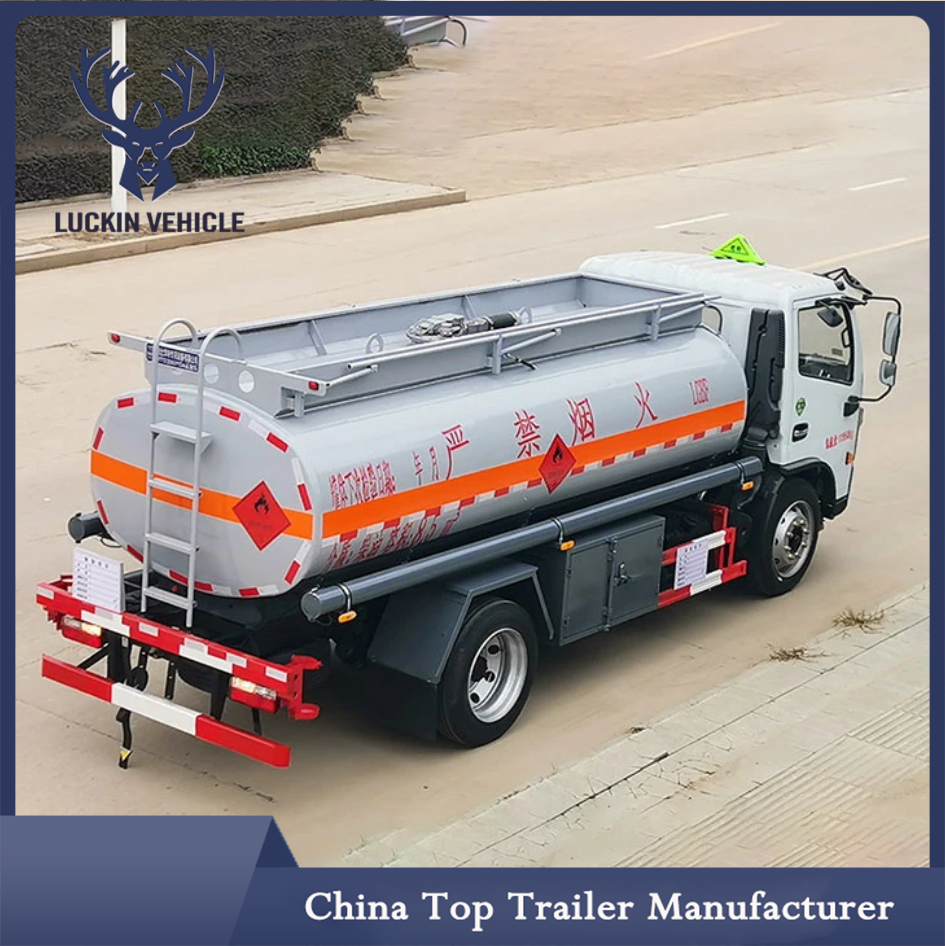 4X2 10000L Gallons Crude Oil Gasoline Diesel Water Tank Truck with High Quality插图4