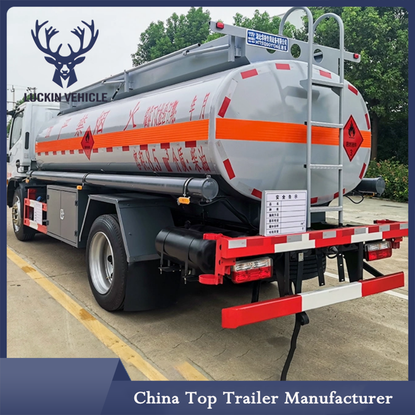 4X2 10000L Gallons Crude Oil Gasoline Diesel Water Tank Truck with High Quality插图6