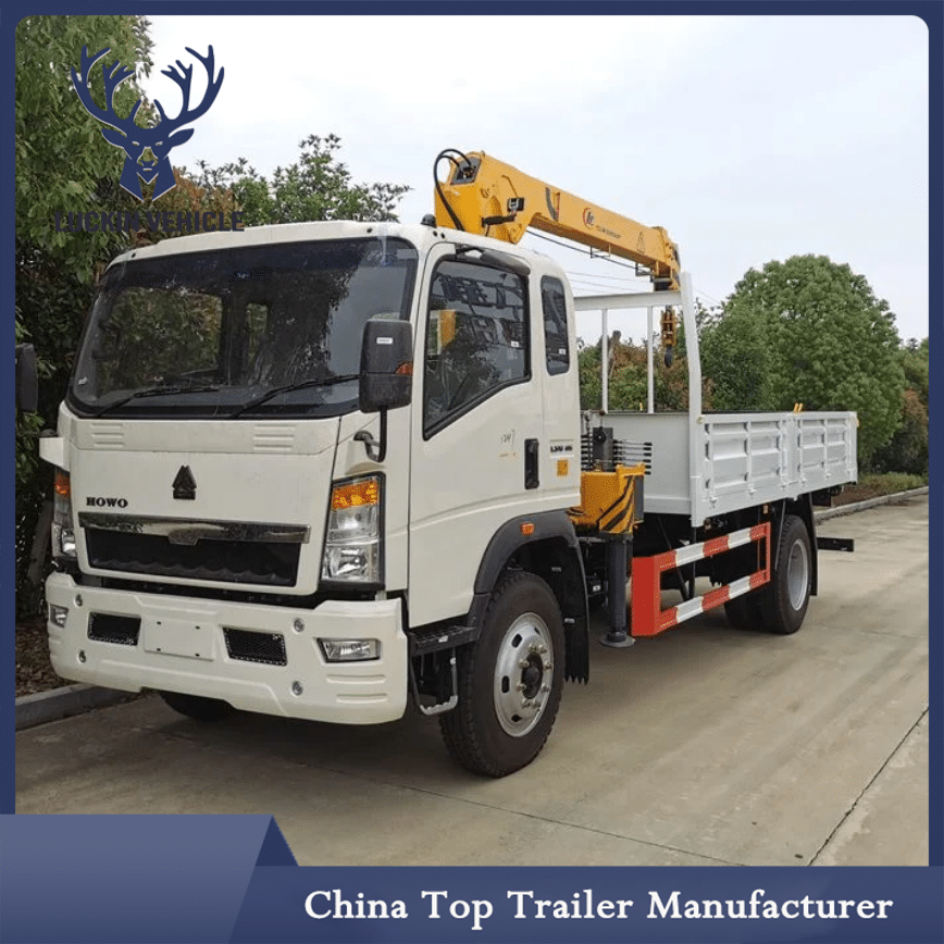 Sinotruk HOWO 4X2 6X4 Capacity 5tons 8tons 10tons Tow Crane Truck插图