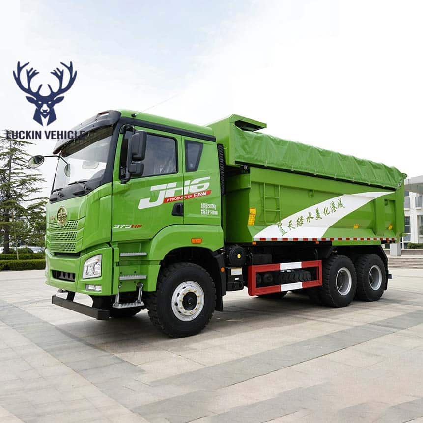 FAW Jiefang 6X4 8X4 380/400/430HP 25/30cbm Box Rear Tipper Tipping End Dump Truck插图2