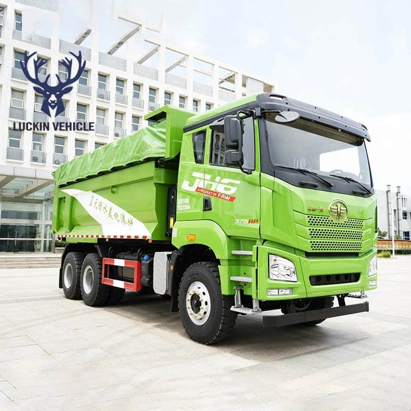 FAW Jiefang 6X4 8X4 380/400/430HP 25/30cbm Box Rear Tipper Tipping End Dump Truck插图3