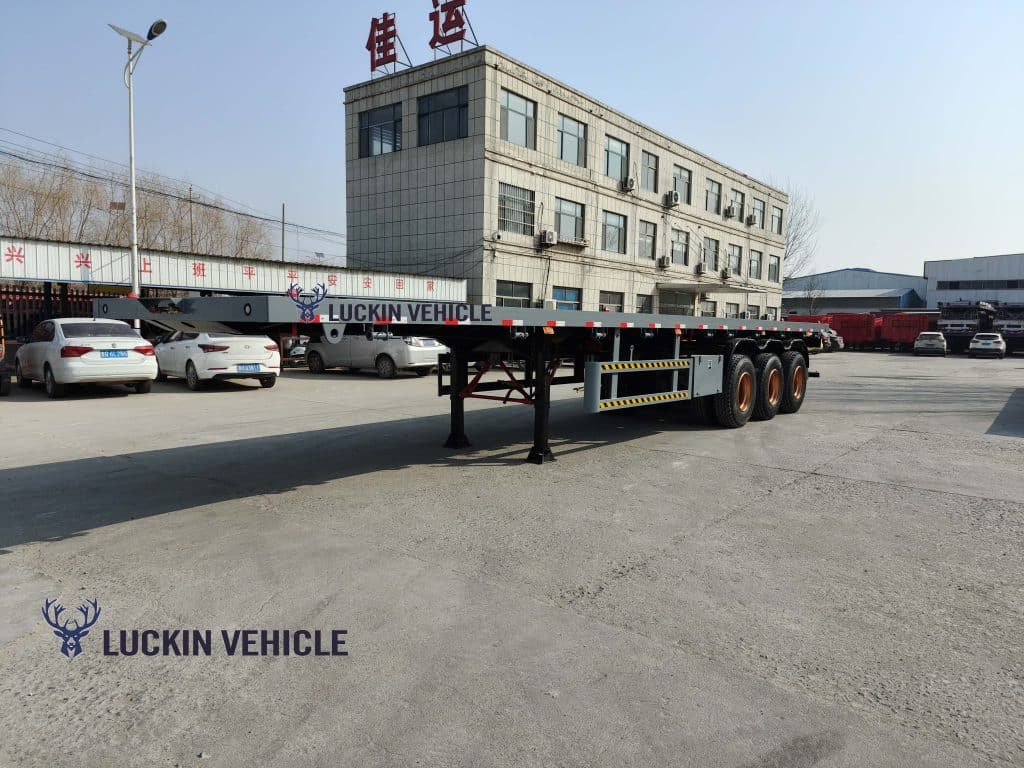 3 Axle 40 FT Flatbed Trailer will be sent to Tanzania插图