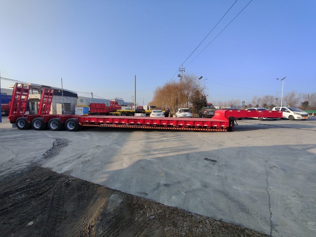 Heavy Duty Excavator Low Bed Trailer will be sent to Senegal插图1