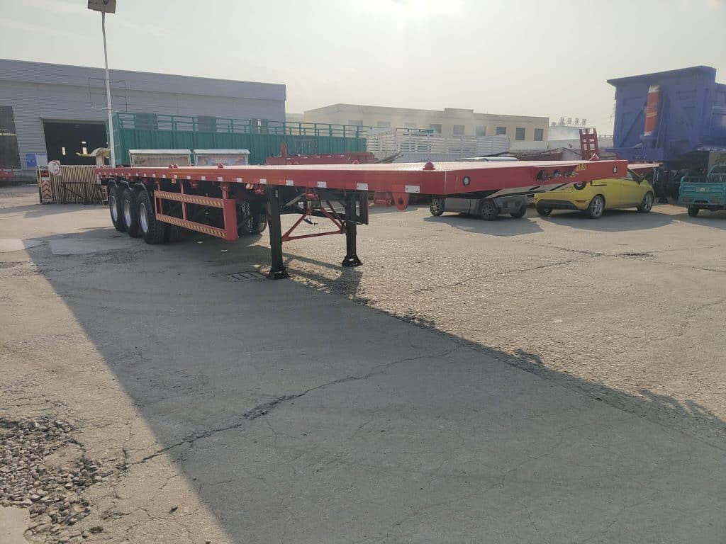 60T Tri Axle Flat Deck Trailer will be sent to Guatemala插图1