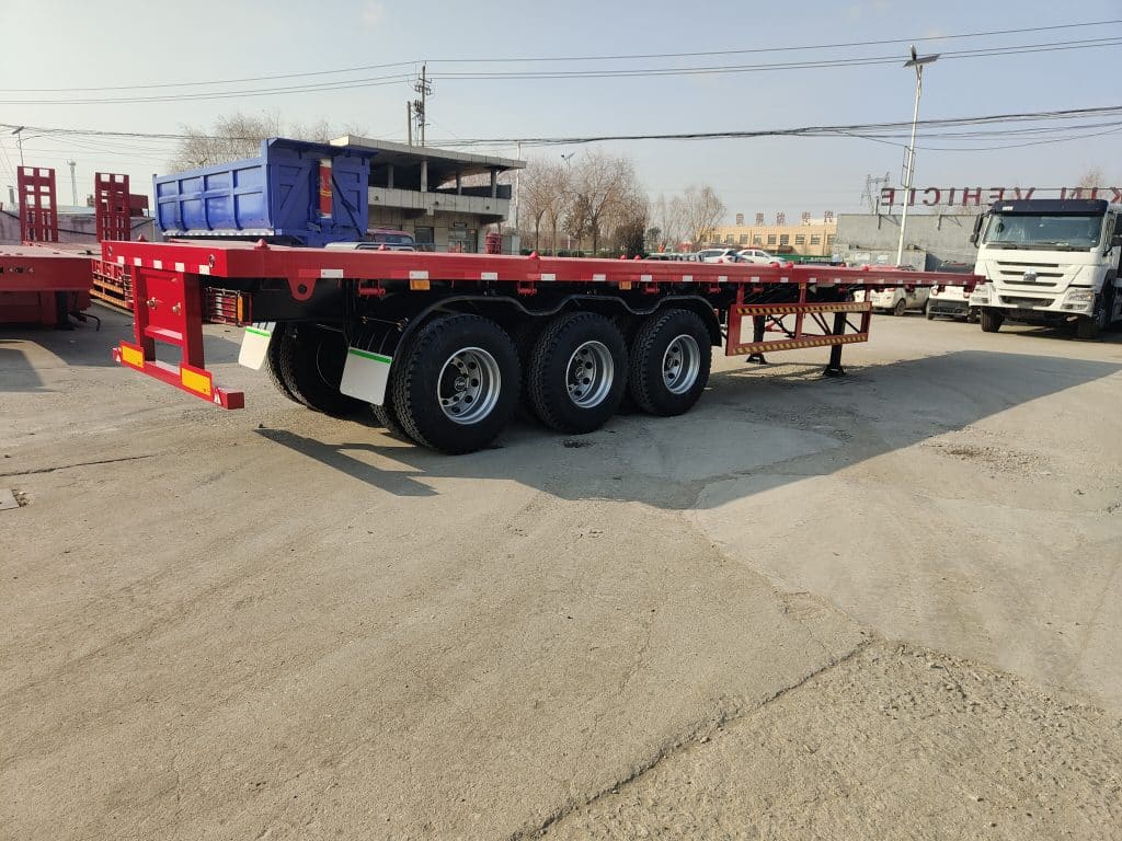 60T Tri Axle Flat Deck Trailer will be sent to Guatemala插图2