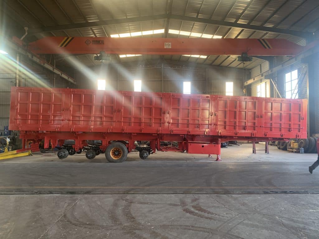 20 Units Side Dump Semi trailers Ordered by the West African customer were delivered today插图2